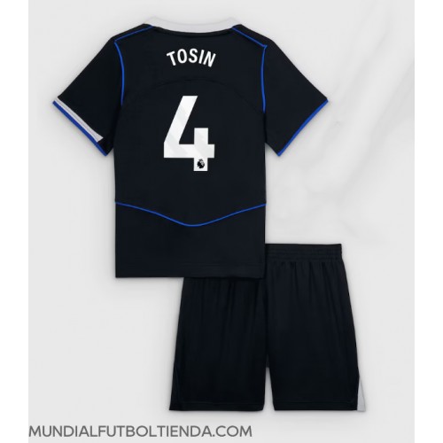 Camiseta Chelsea Tosin Adarabioyo #4 Tercera Equipación Replica 2025-26 para niños mangas cortas (+ Pantalones cortos)